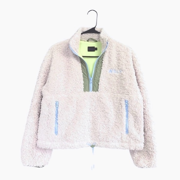 WSLY ECO SHERPA CROPPED PULLOVER JACKET - Picture 3 of 5